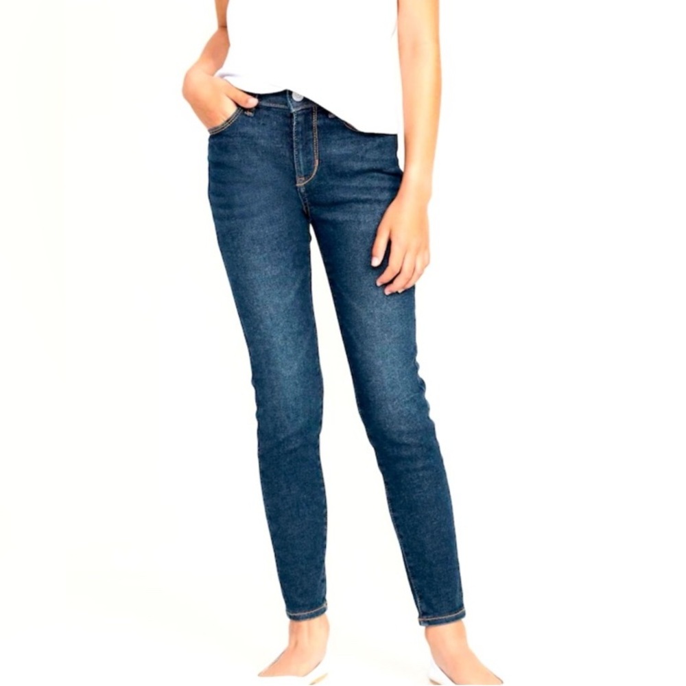 *5 for $25!* Old Navy Kids Girls' Rockstar Jeggings Dark Blue Size 14 Stretchy